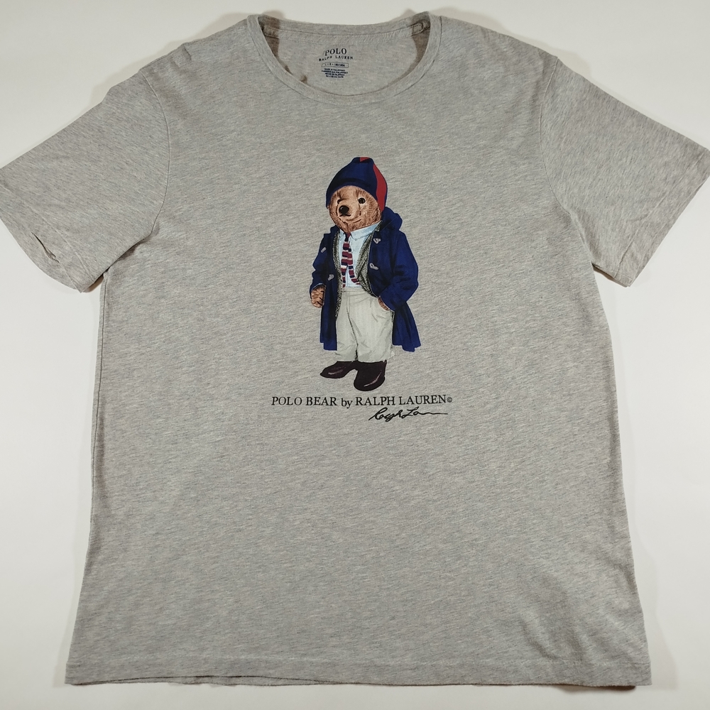 Polo Bear Toggle Coat T-Shirt Size Large